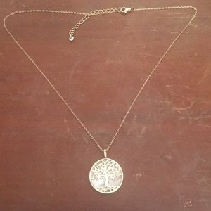 Gold fill and Mother of Pearl life tree neclace